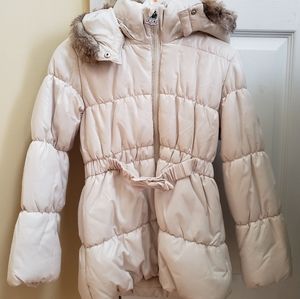 H&M Girls Puffer Jacket Cream New